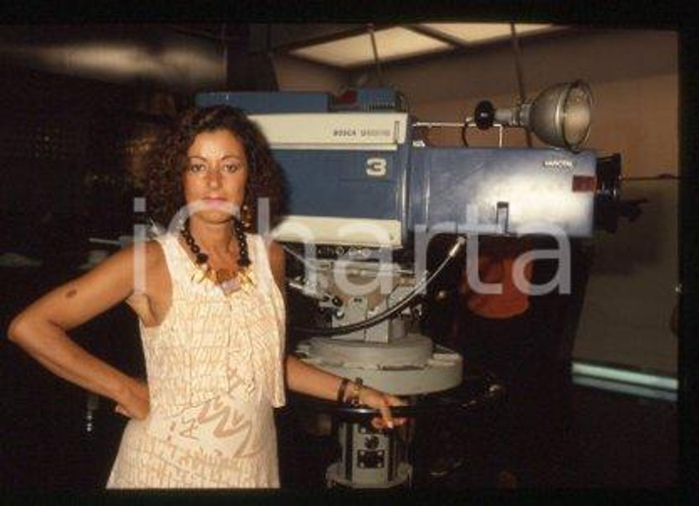 Lella ARTESI RAI UNO "Italia mia" Regista televisiva 1986 * 35mm vintage slide 2