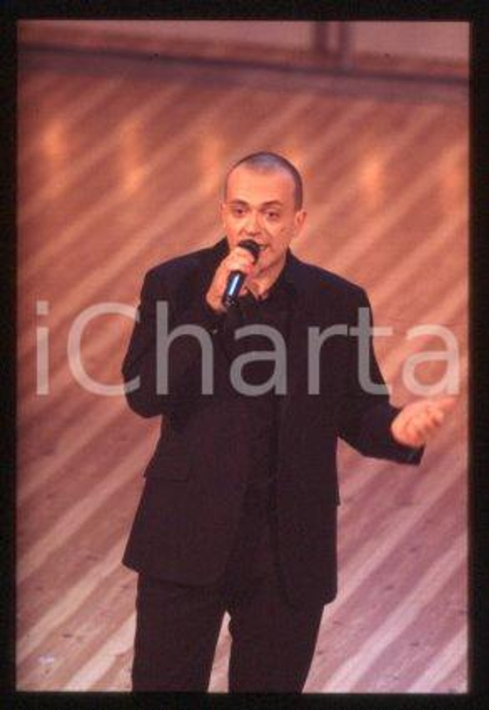 Max PEZZALI - ITALY TV Singer-songwriter of 883 group 1998 *35mm vintage slide 5