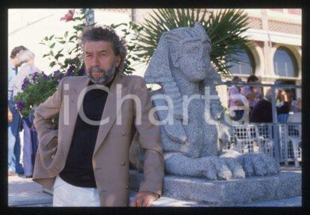 Alain ROBBE-GRILLET VENICE French writer Portrait 1983 ca *35mm vintage slide 20