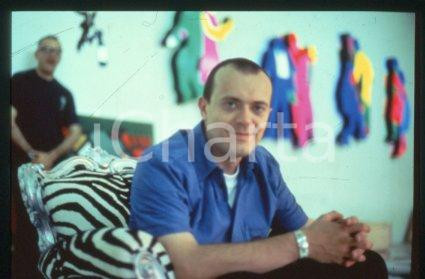 Max PEZZALI - MUSIC Singer-songwriter 883 group 1995 ca * 35 mm vintage slide 28