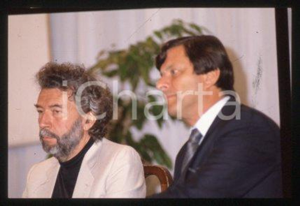 Alain ROBBE-GRILLET VENICE French writer Portrait 1983 ca *35mm vintage slide 27
