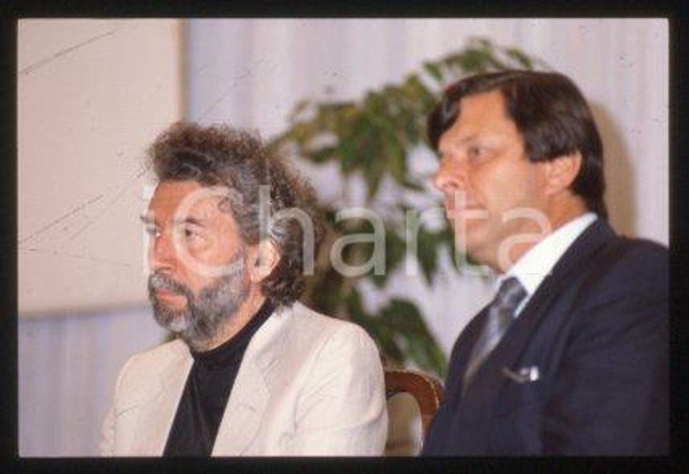 Alain ROBBE-GRILLET VENICE French writer Portrait 1983 ca *35mm vintage slide 28