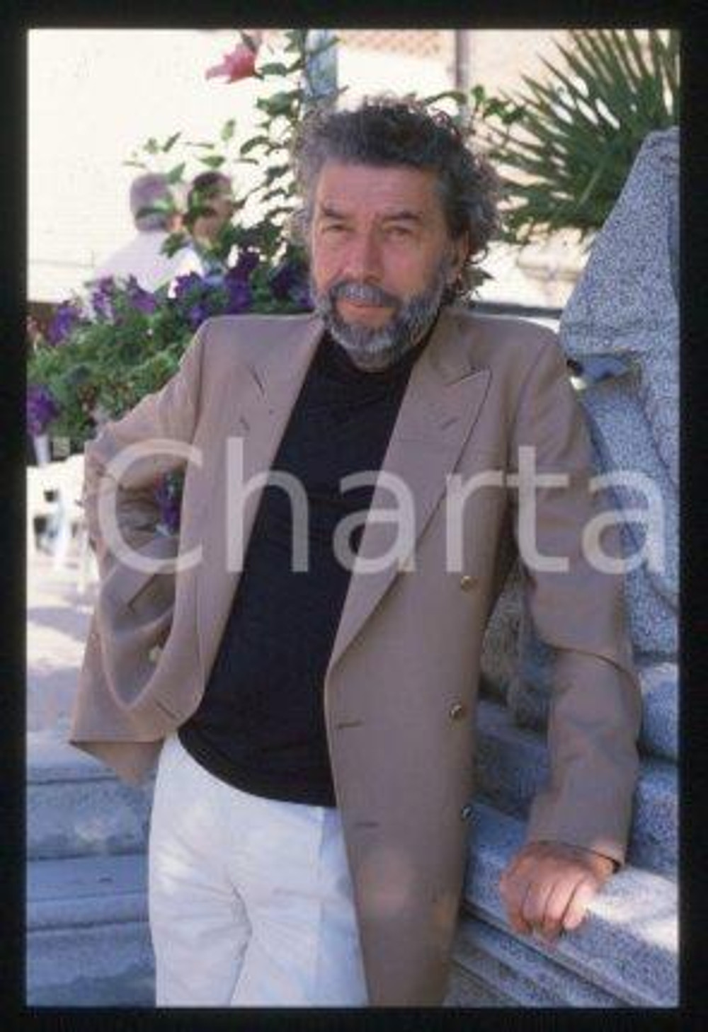 Alain ROBBE-GRILLET VENICE French writer Portrait 1983 ca *35mm vintage slide 21