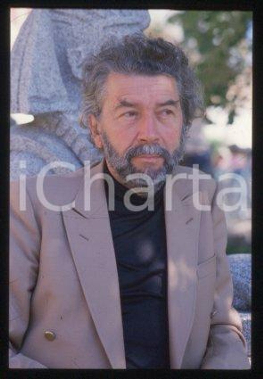 Alain ROBBE-GRILLET VENICE French writer Portrait 1983 ca *35mm vintage slide 24
