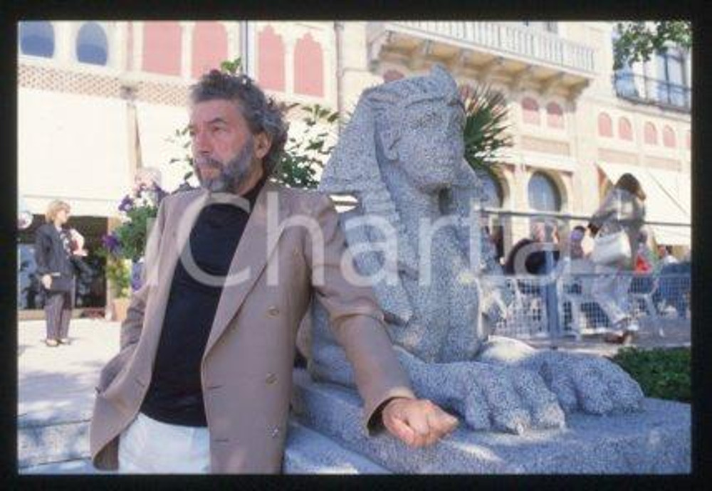 Alain ROBBE-GRILLET VENICE French writer Portrait 1983 ca *35mm vintage slide 17
