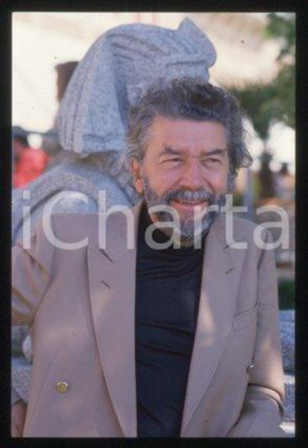 Alain ROBBE-GRILLET VENICE French writer Portrait 1983 ca *35mm vintage slide 25