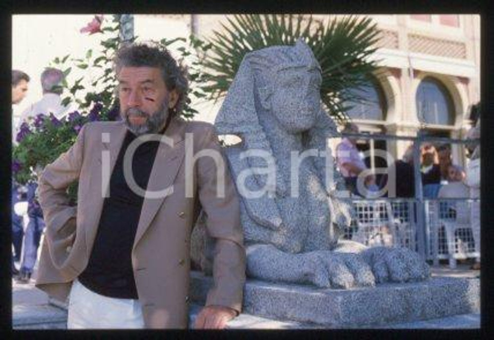 Alain ROBBE-GRILLET VENICE French writer Portrait 1983 ca *35mm vintage slide 15