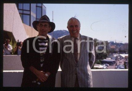 Jason ROBARDS Jerry SCHATZBERG CANNES Film Ferstival 1989 *35mm vintage slide 33