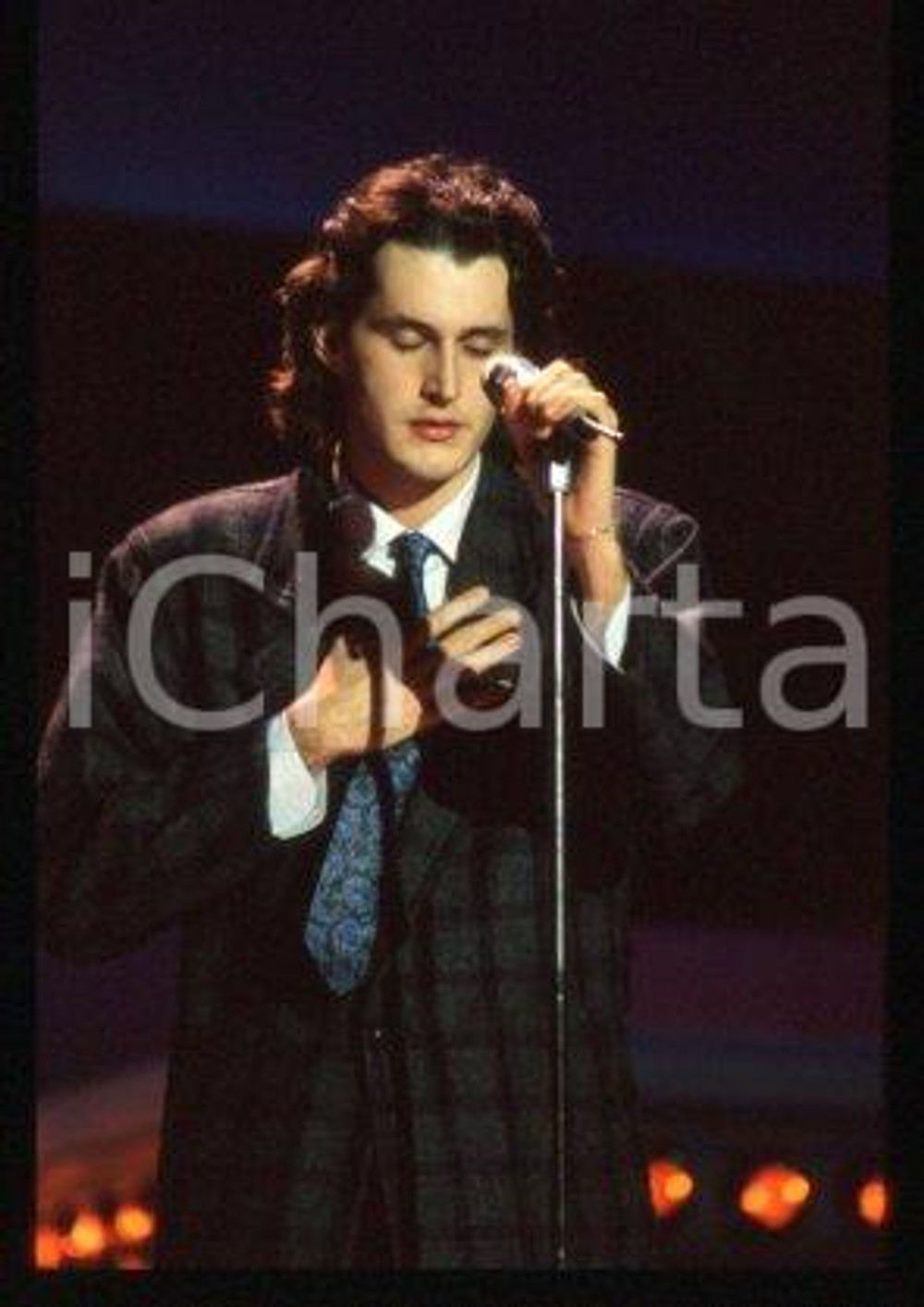Ivano CALCAGNO - ITALY Singer-songwriter 1986 ca * 35 mm vintage slide 4