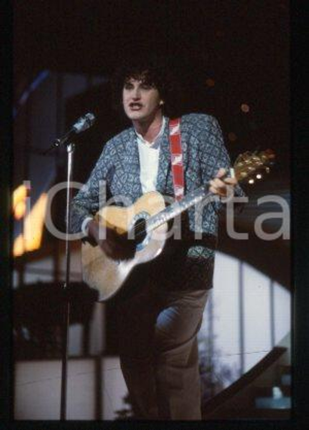 Ivano CALCAGNO - ITALY Singer-songwriter 1984 ca * 35 mm vintage slide 11