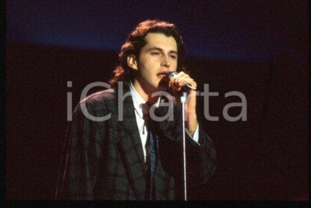 Ivano CALCAGNO - ITALY Singer-songwriter 1986 ca * 35 mm vintage slide 3