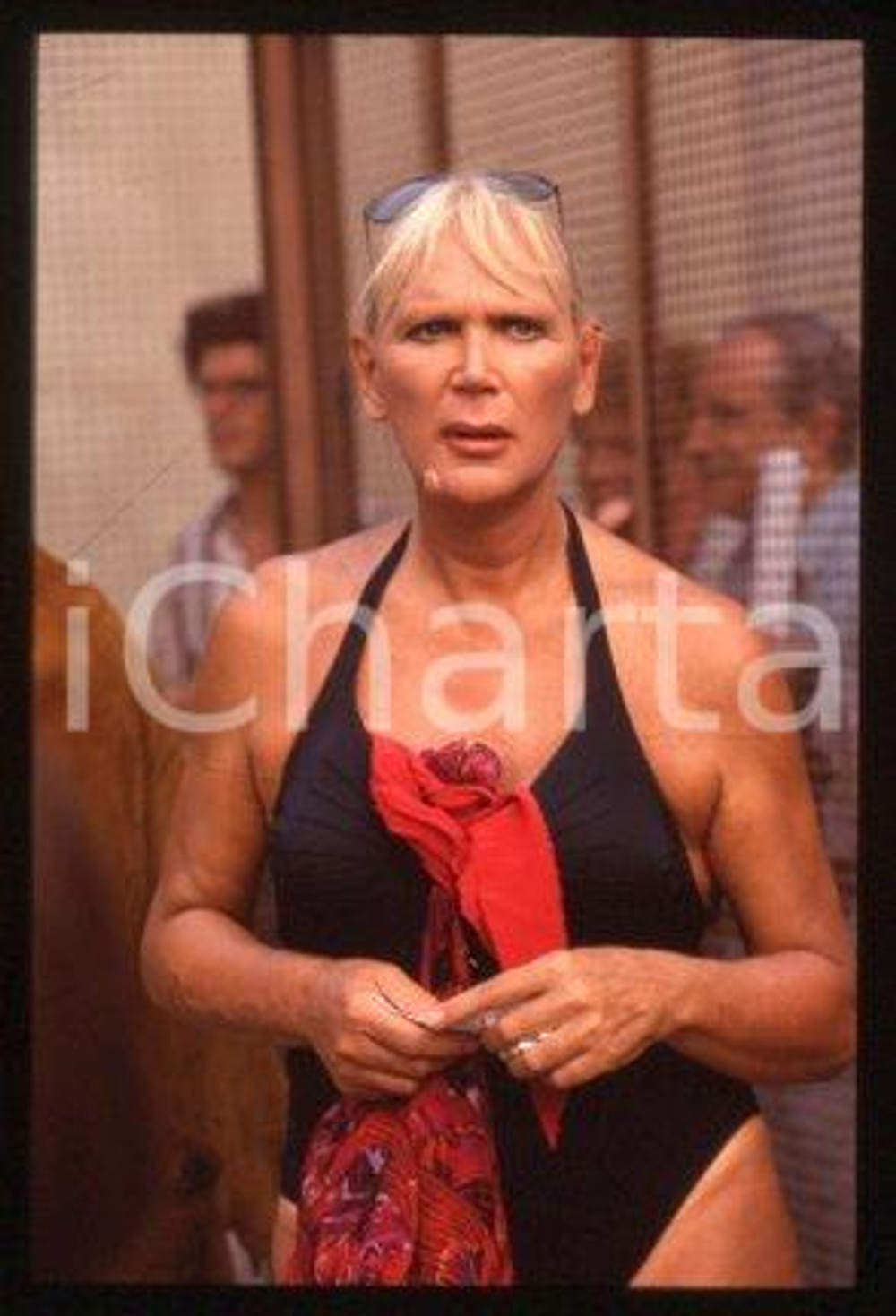 Giò STAJANO - ITALY PORTAGLI I MIEI SALUTI Actress 1993 * 35 mm vintage slide 8