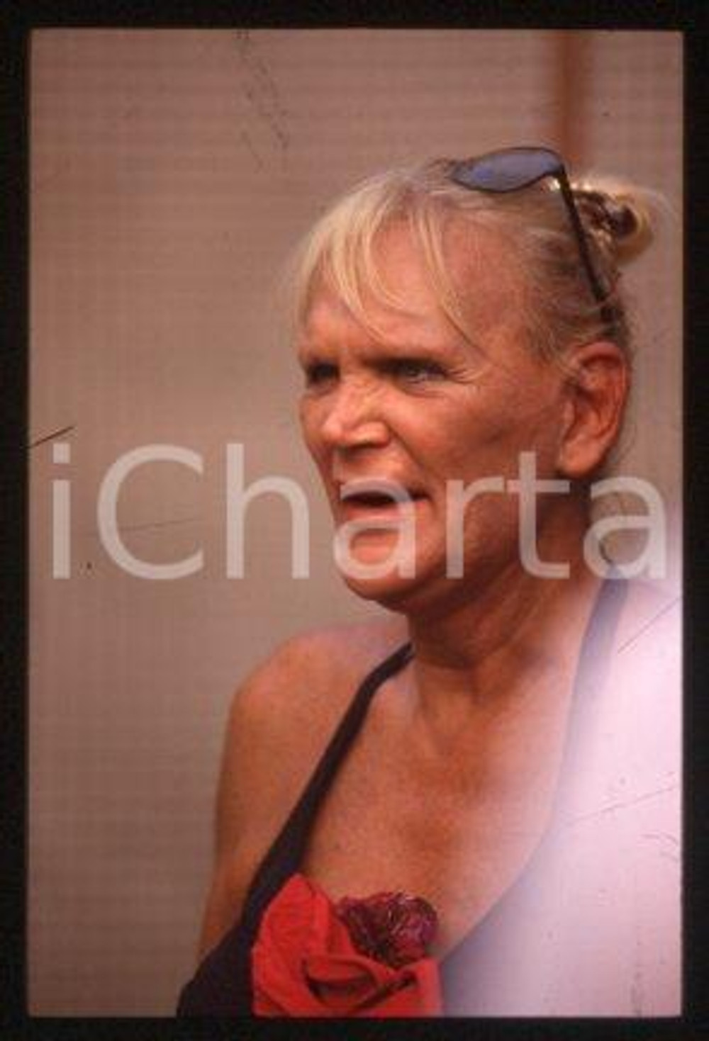 Giò STAJANO - ITALY PORTAGLI I MIEI SALUTI Actress 1993 * 35 mm vintage slide 10