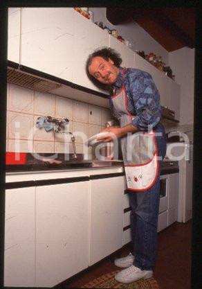 Enio DROVANDI - CINEMA Italian comic actor 1995 ca * 35 mm vintage slide 8