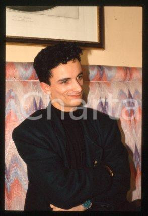 BUNGARO - ITALY Portrait of singer-songwriter 1990 ca * 35 mm vintage slide 17