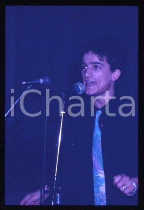 BUNGARO - ITALY Portrait of singer-songwriter 1990 ca * 35 mm vintage slide 25