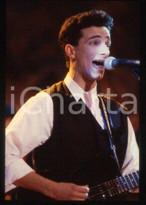 BUNGARO - ITALY Portrait of singer-songwriter 1990 ca * 35 mm vintage slide 1