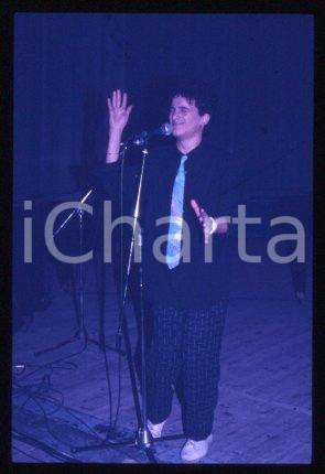 BUNGARO - ITALY Portrait of singer-songwriter 1990 ca * 35 mm vintage slide 26
