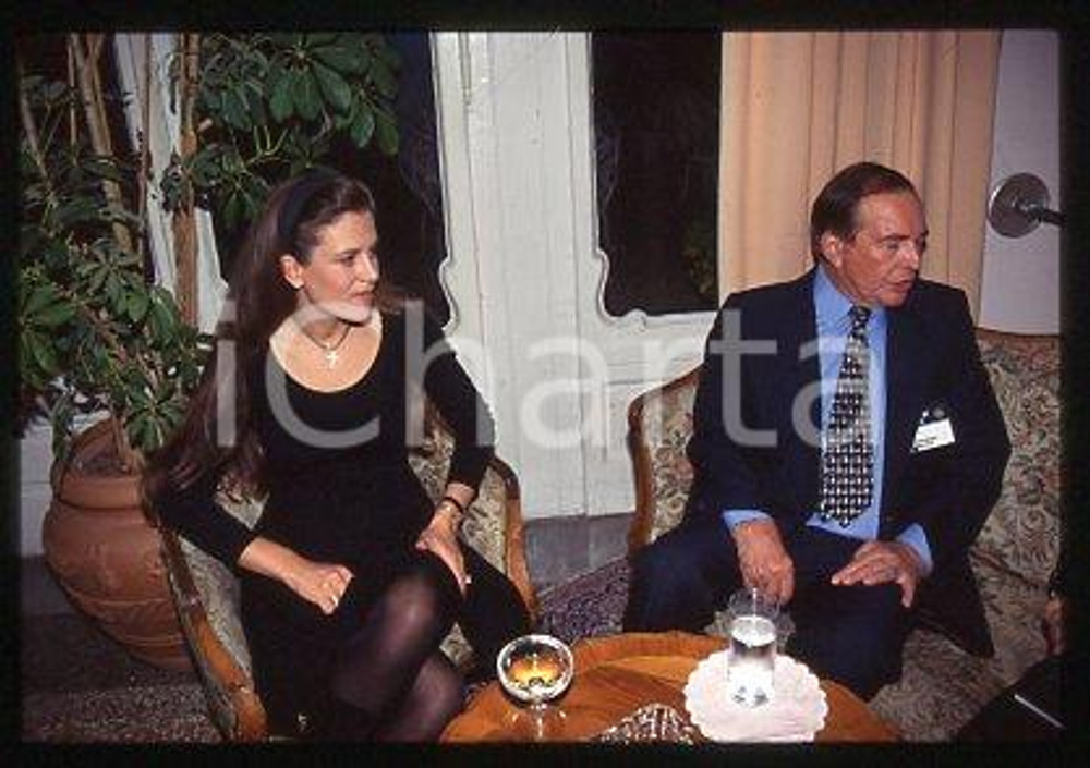 35mm vintage slide* 1997 ITALY Christiaan BARNARD cardiac surgeon and wife (23)