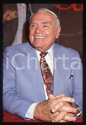 35mm vintage slide* 1999 ca ITALY Ernest BORGNINE American actor (46)