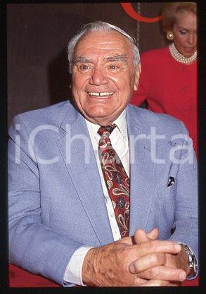 35mm vintage slide* 1999 ca ITALY Ernest BORGNINE American actor (47)