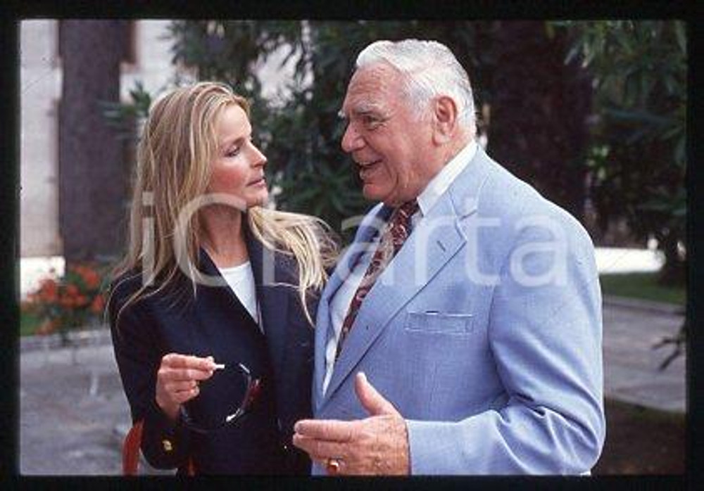 35mm vintage slide* 1999 ca ITALY Ernest BORGNINE and Bo DEREK (70)