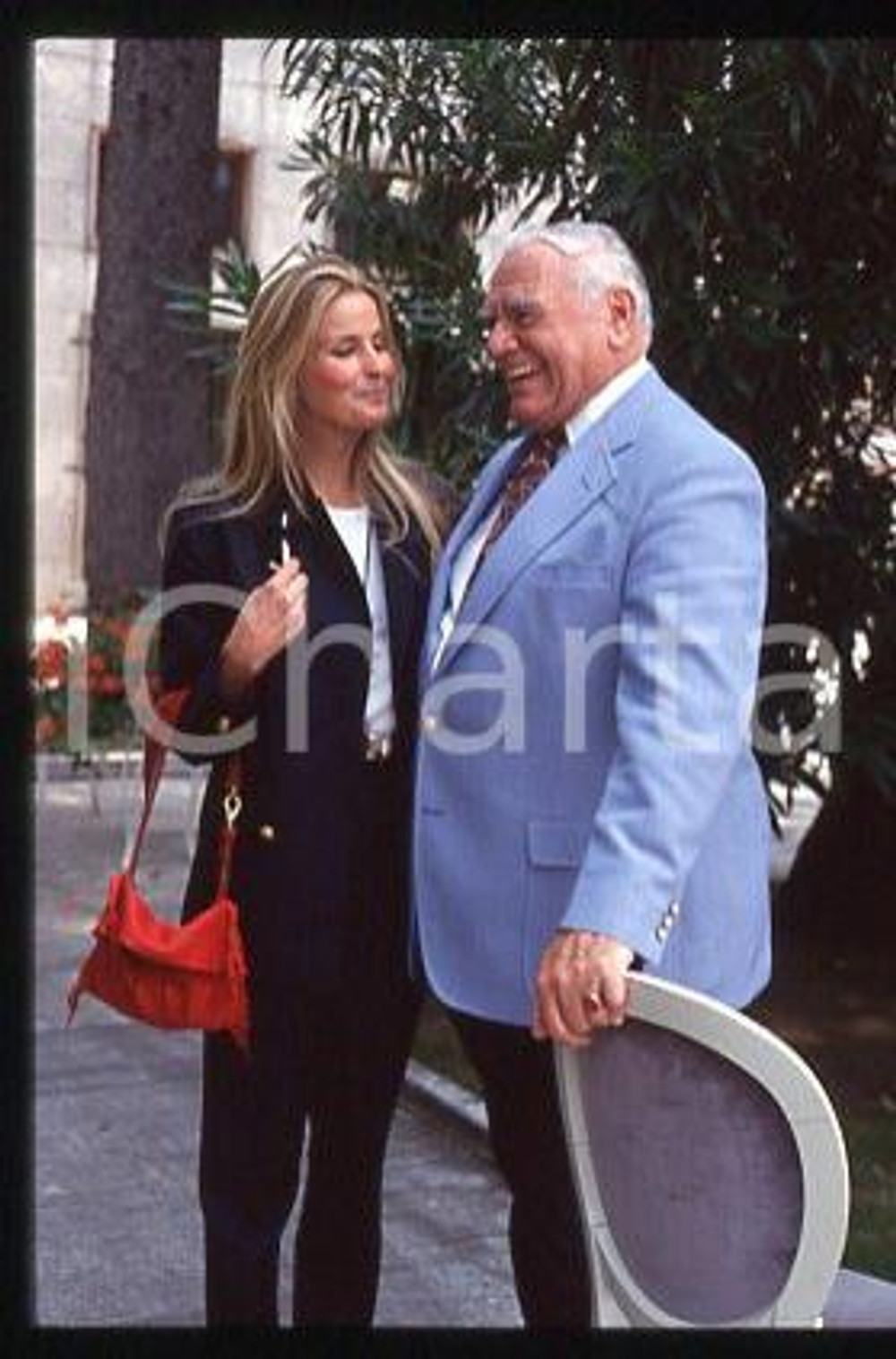 35mm vintage slide* 1999 ca ITALY Ernest BORGNINE and Bo DEREK (71)