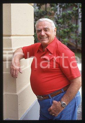 35mm vintage slide* 1999 ca ITALY Ernest BORGNINE American actor (88)