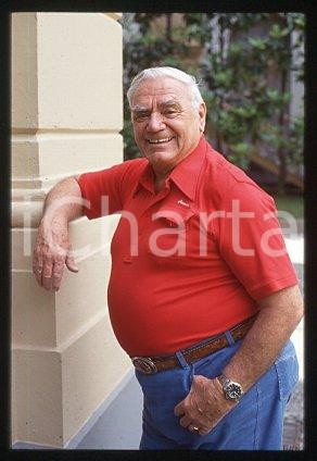 35mm vintage slide* 1999 ca ITALY Ernest BORGNINE American actor (89)