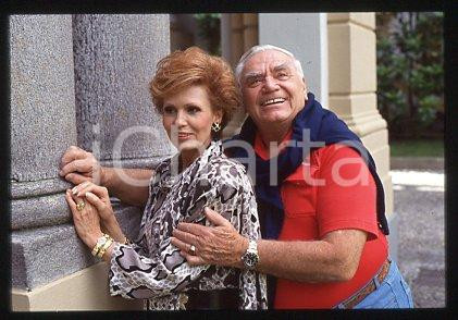 35mm vintage slide* 1999 ca ITALY Ernest BORGNINE American actor and wife (105)
