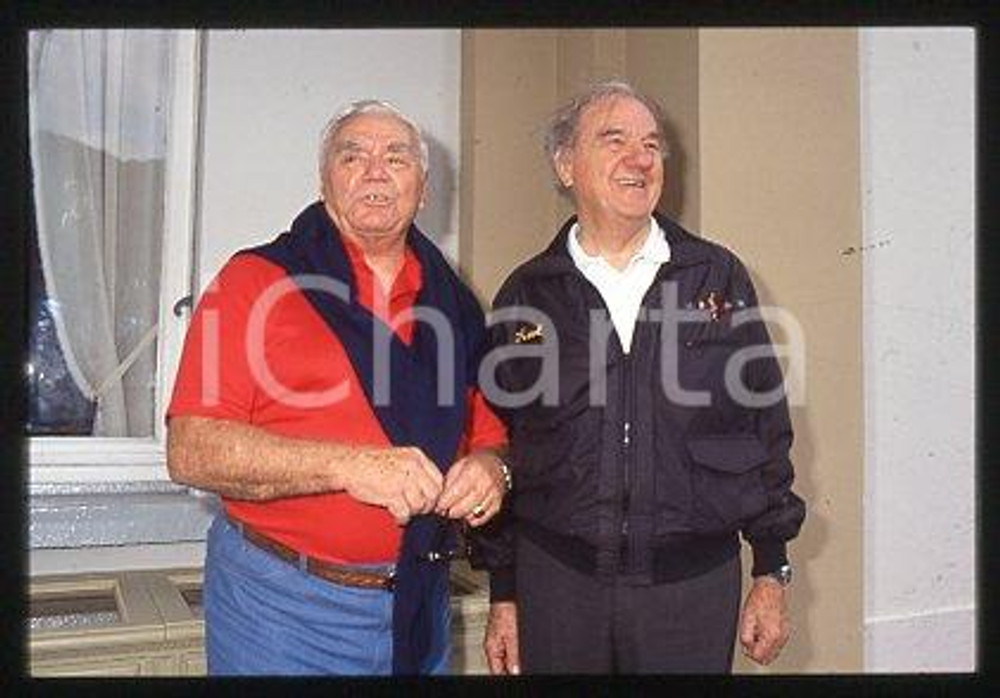 35mm vintage slide* 1999 ca ITALY Ernest BORGNINE, Karl MALDEN (117)