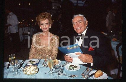 35mm vintage slide* 1999 ca CINEMA Ernest BORGNINE American actor and wife (119)