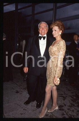 35mm vintage slide* 1999 ca CINEMA Ernest BORGNINE American actor and wife (125)