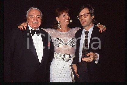 35mm vintage slide* 1999 ca ITALY Ernest BORGNINE, Vittorio SGARBI (126)