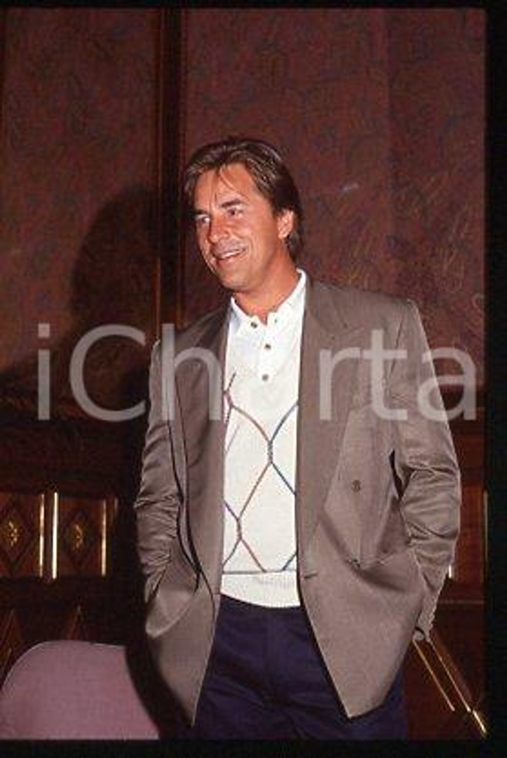 35mm vintage slide* 1998 ca CINEMA Don JOHNSON American actor (84)
