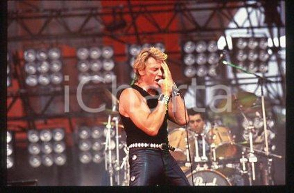 35mm vintage slide* 1991 ca MUSIC Johnny HALLYDAY French singer (1)