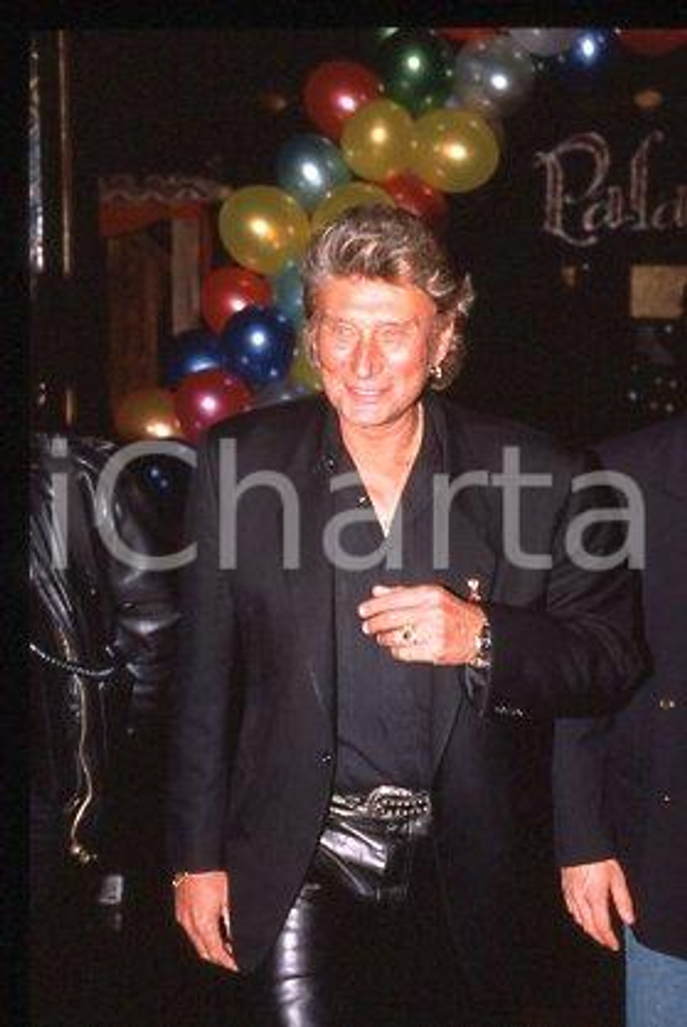 35mm vintage slide* 1991 ca MUSIC Johnny HALLYDAY French singer (4)