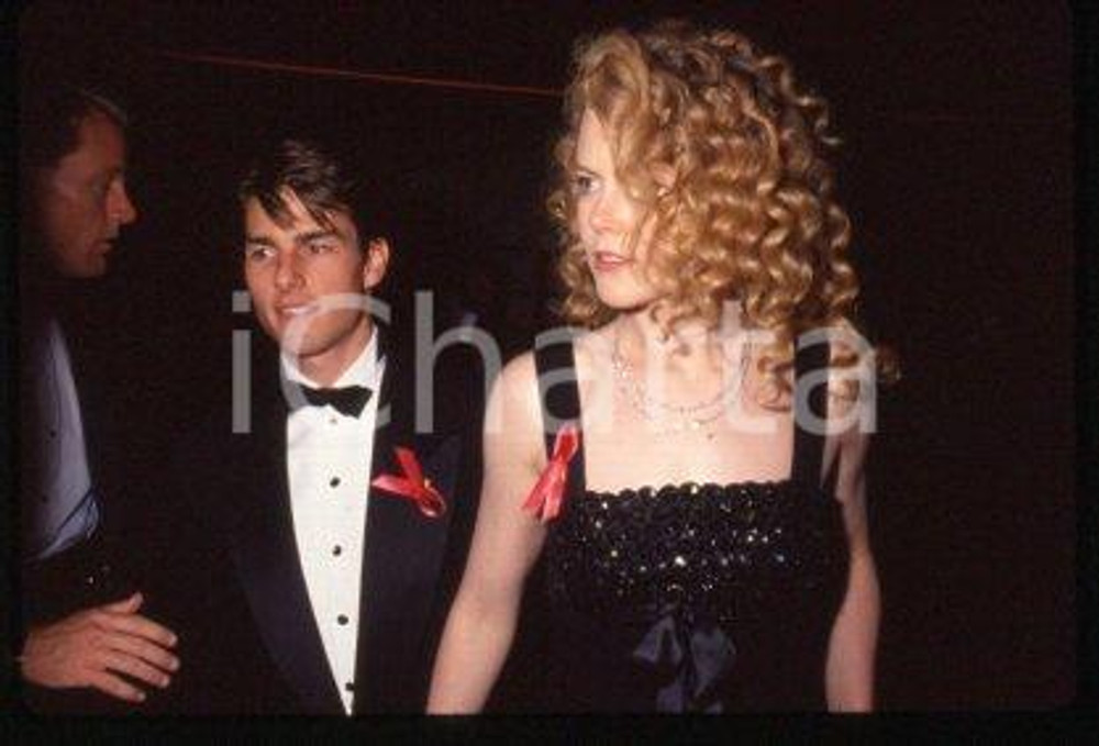 35mm vintage slide* 1992 LOS ANGELES - AWARDS Tom CRUISE & Nicole KIDMAN (308)