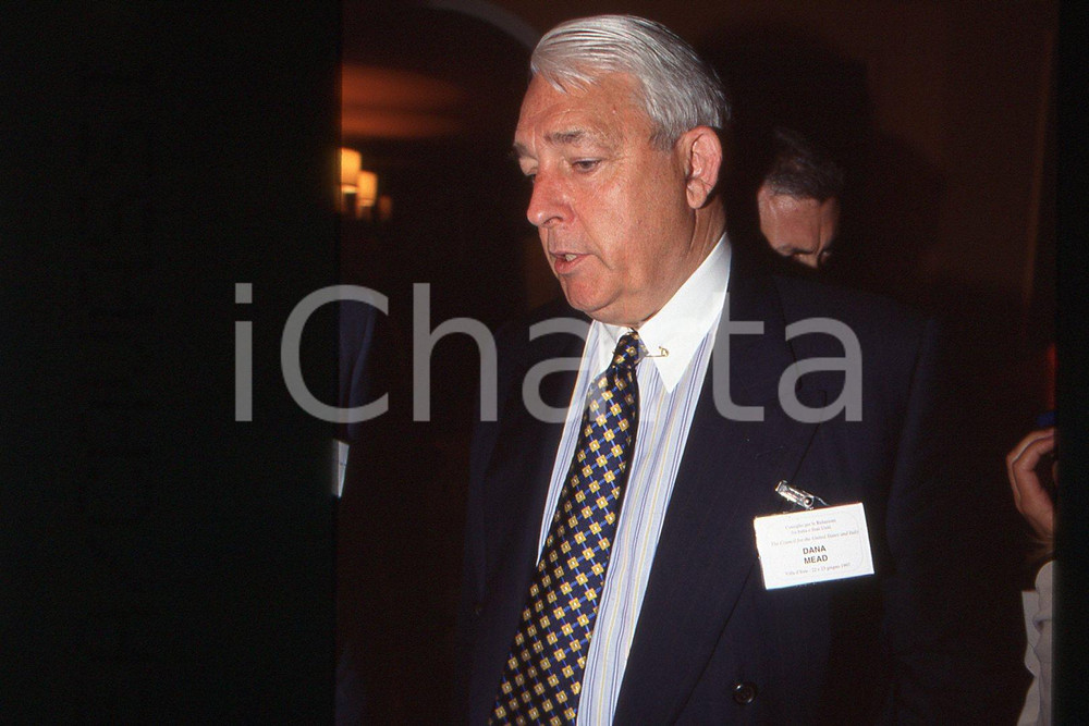 35mm vintage slide* 1992 ca MILAN Dana George MEAD chair of TENNECO (4)