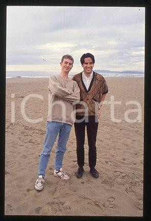 35mm vintage slide* 1996 ca VENICE Reuben PILLSBURY Christopher CHAPLIN (23)