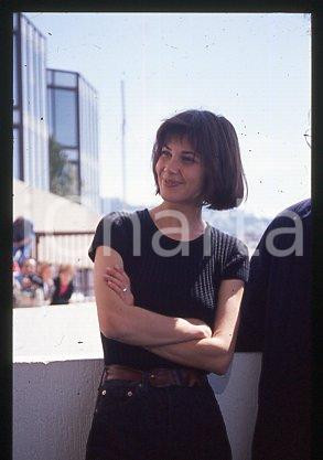 35mm vintage slide* 1991 CANNES Festival Anne ROUSSEL French actress (4)