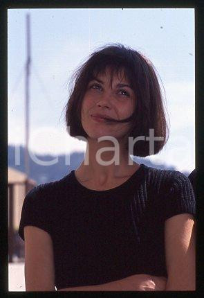 35mm vintage slide* 1991 CANNES Festival Anne ROUSSEL French actress (5)