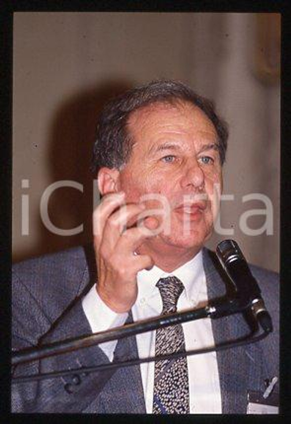 35mm vintage slide* 1993 ca MILAN Amnon RUBINSTEIN Israel politician (1)