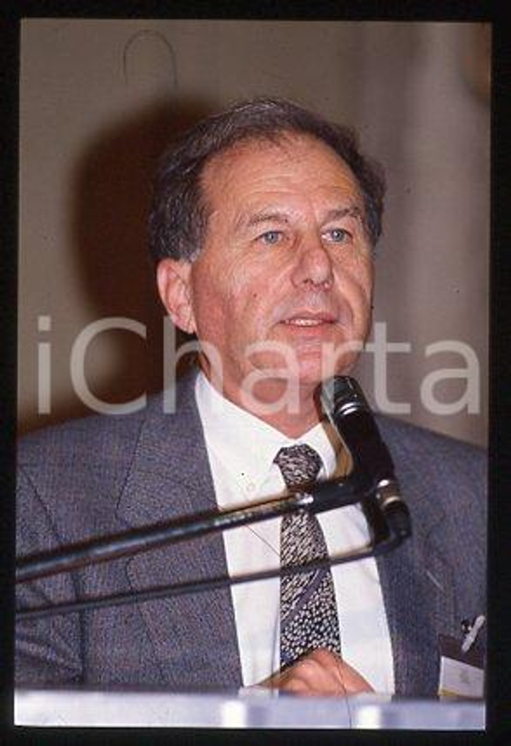 35mm vintage slide* 1993 ca MILAN Amnon RUBINSTEIN Israel politician (12)