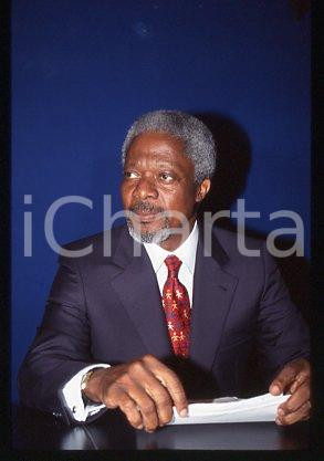35mm vintage slide* 2000 ca UNITED NATIONS Kofi ANNAN Secretary of UN (21)
