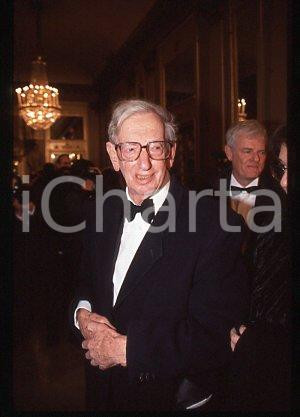 35mm vintage slide* 1990 ca MILAN Eric HOBSBAWM British historian (1)