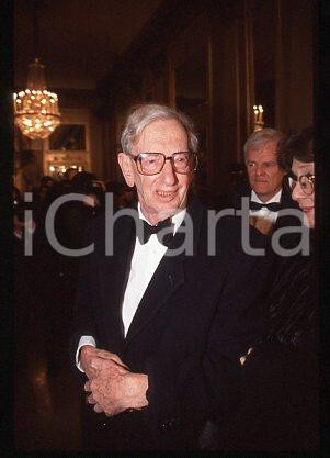 35mm vintage slide* 1990 ca MILAN Eric HOBSBAWM British historian (2)