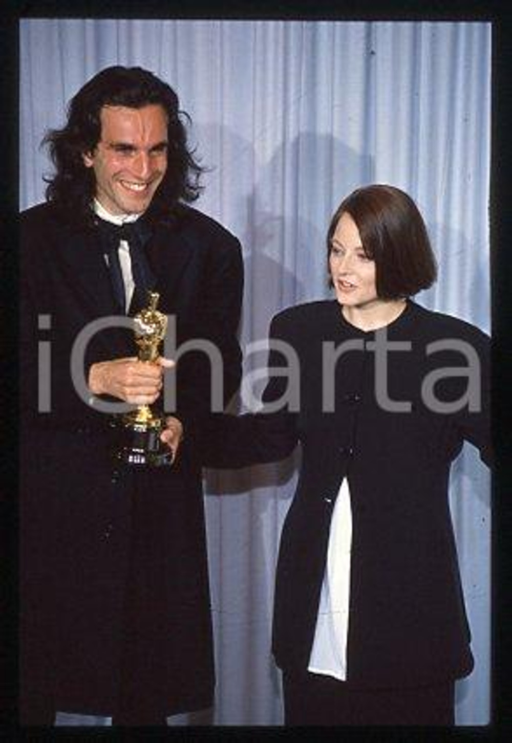 35mm vintage slide* 1990 62nd ACADEMY AWARDS Daniel DAY-LEWIS, Jodie FOSTER (23)