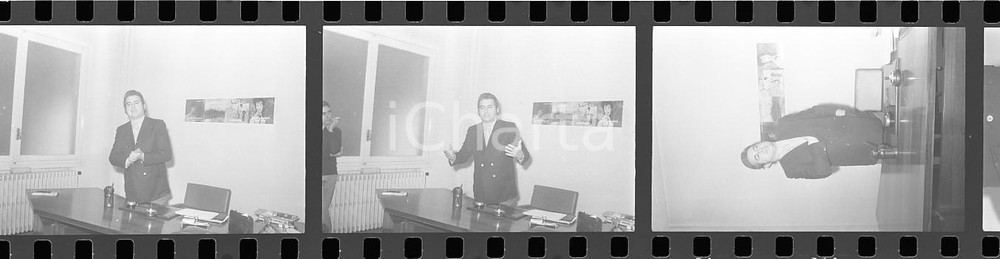35mm LOTTO 3 NEGATIVI * 1973 SANREMO Vittorio  SALVETTI In conferenza stampa (2)
