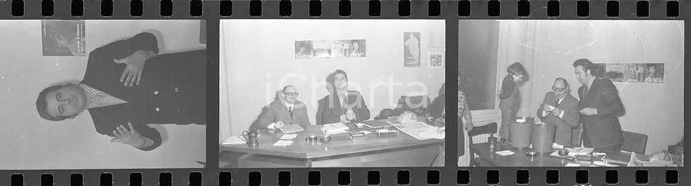 35mm LOTTO 3 NEGATIVI * 1973 SANREMO Vittorio SALVETTI In conferenza stampa (4)